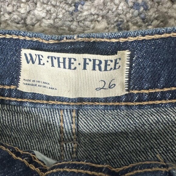 We The‎ Free Free People Jeans Womens 26 Blue High Rise Skinny Stretch Denim - Picture 5 of 7